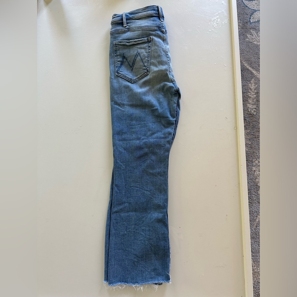 MOTHER denim - size 31 - style: hustler ankle fray color: au revoir